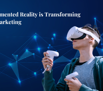 Person using VR headset and controllers